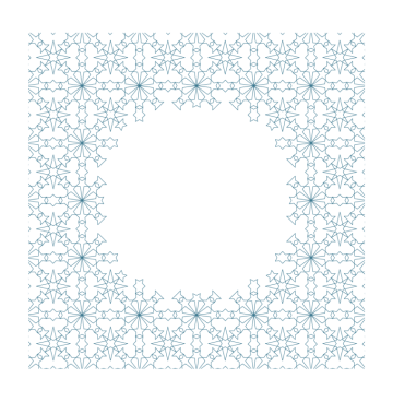 Blue Islamic New Year textile background png image