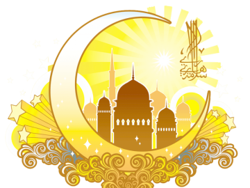 Eid al-fitr Islamic architecture background png image