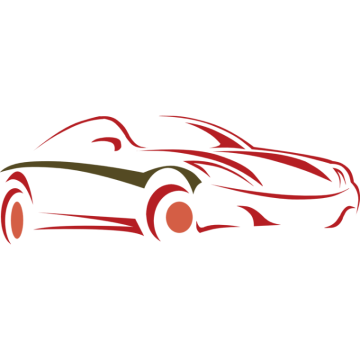 Red Color Car logo, A Logo For Raching Sports Car