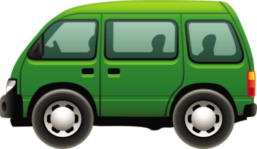 Green Color Car, Compact Car, Cartoon Car Png