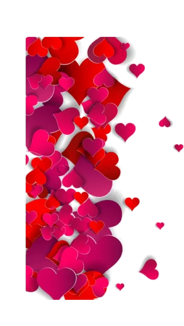 Heart Valentines Day, happy Birthday Vector Images.