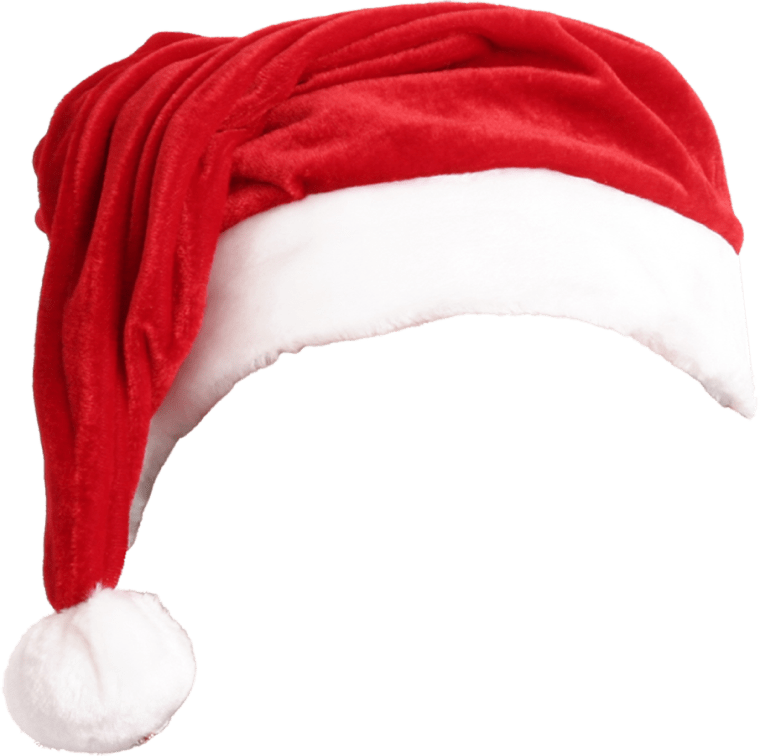 Christmas red hat background png image