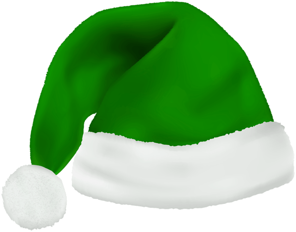 Green Christmas Hat background png image