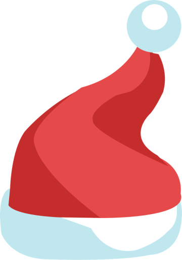 Red Santa Hat background png image