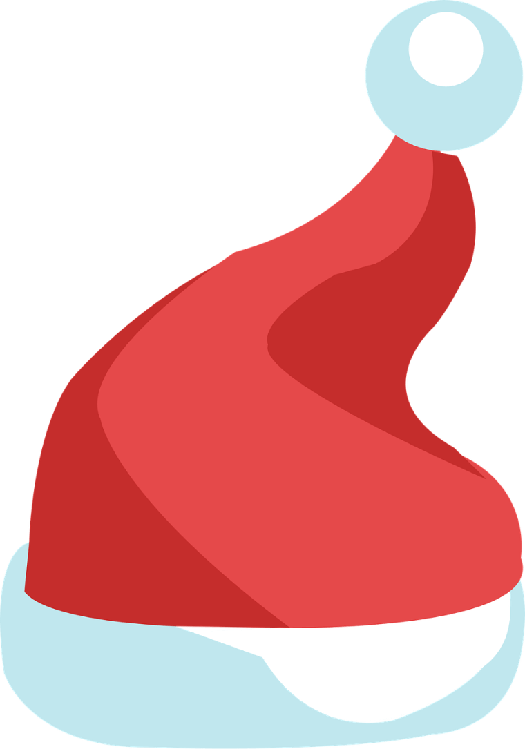 Red Santa Hat background png image