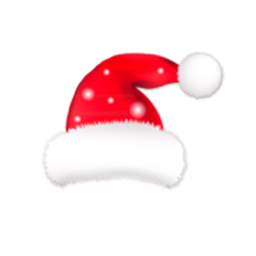 Santa Claus Christmas Hat Bonnet background png