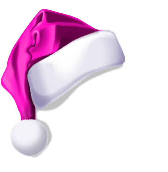 Santa Claus Christmas colorful hat background png