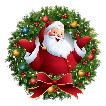 Santa Claus Christmas hat background png image