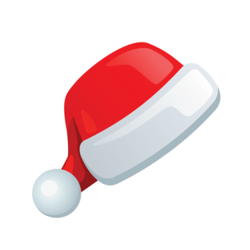 Santa Claus Hat cartoon background png image