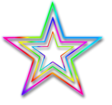 Colorful Stars background png image