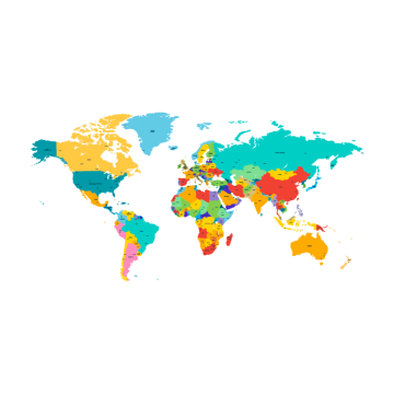 Color map of the united states in PNG image - PNGArc