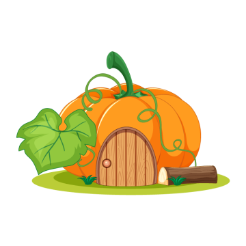 dream light valley pumpkin house drawing free PNG