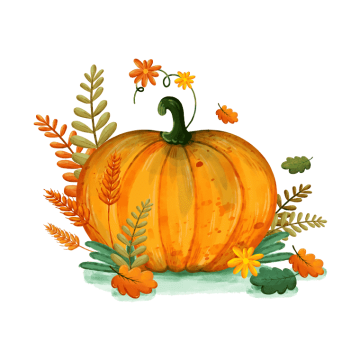 how to draw a pumpkin vegetables with flowers