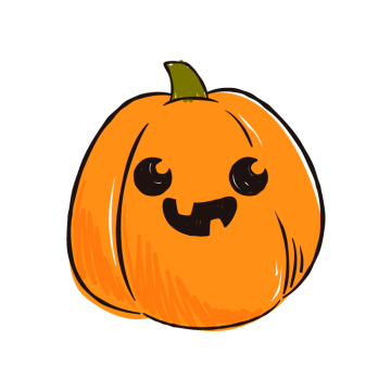 pumpkin halloween with orange color