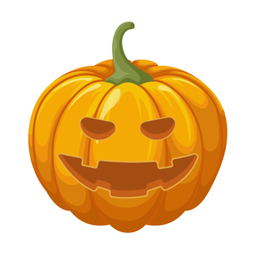 pumpkin halloween with yellow color free PNG