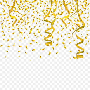 Gold Confetti Transparent Background