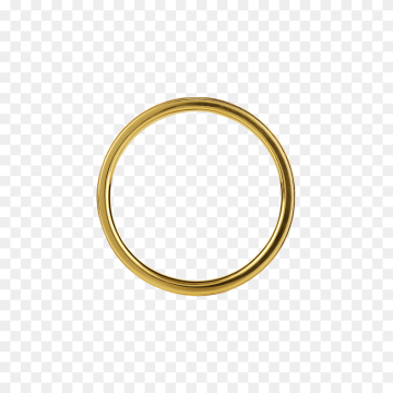 Gold Engagement Thin Wedding Ring Transparent Background