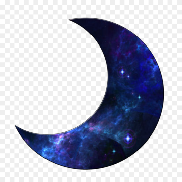 Galaxy Moon Illustration Transparent Background