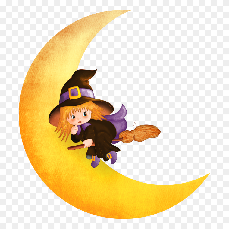 Halloween Moon Clipart Transparent Background