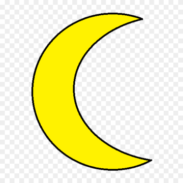 Yellow Color Moon Transparent Background Png Image