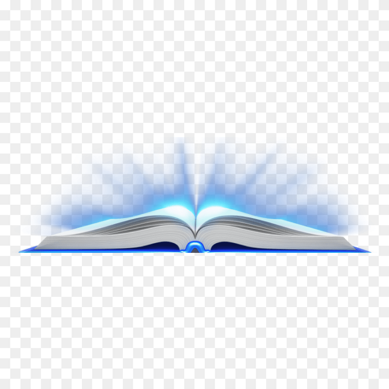 Blue Light Emanating From Book Free PNG Download,Download Free Photo Report - Open Book Clipart Png