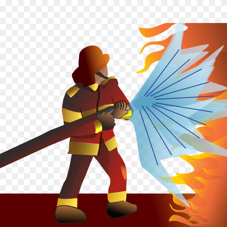 Fire Fighter In Front Of Fire Clipart Free PNG Download,Firefighter Fire department, Art Fireman, firefighter, computer Wallpaper, fictional Character png