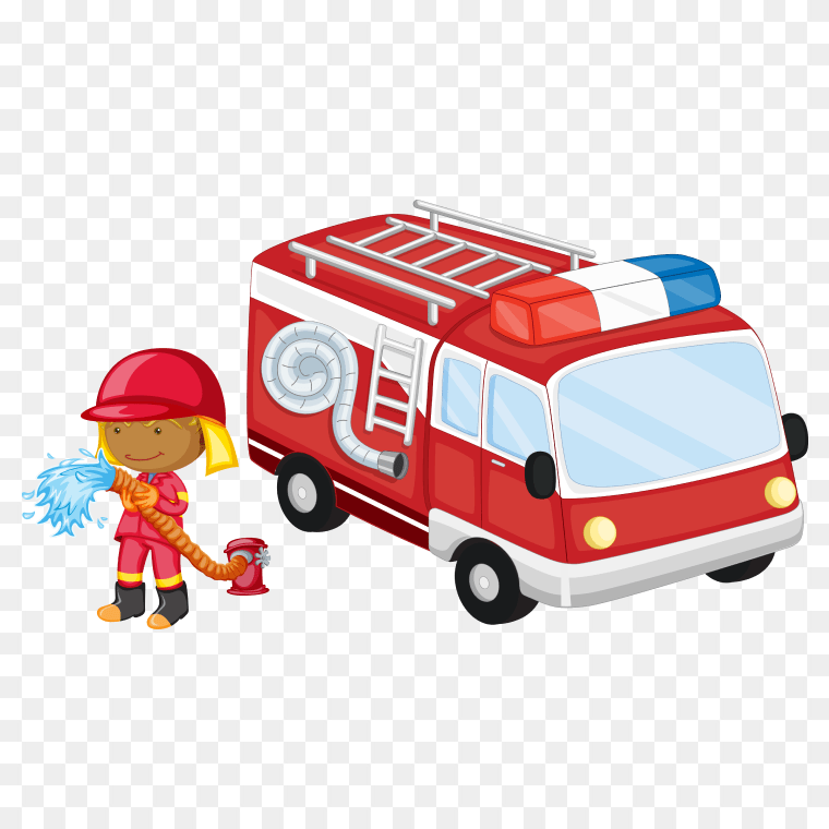 Cartoon fire truck and firefighters Clipart PNG Free Download,fireman near firetruck, Fire engine Poster Cartoon, cartoon fire truck and firefighters, cartoon Character, firefighter, people png