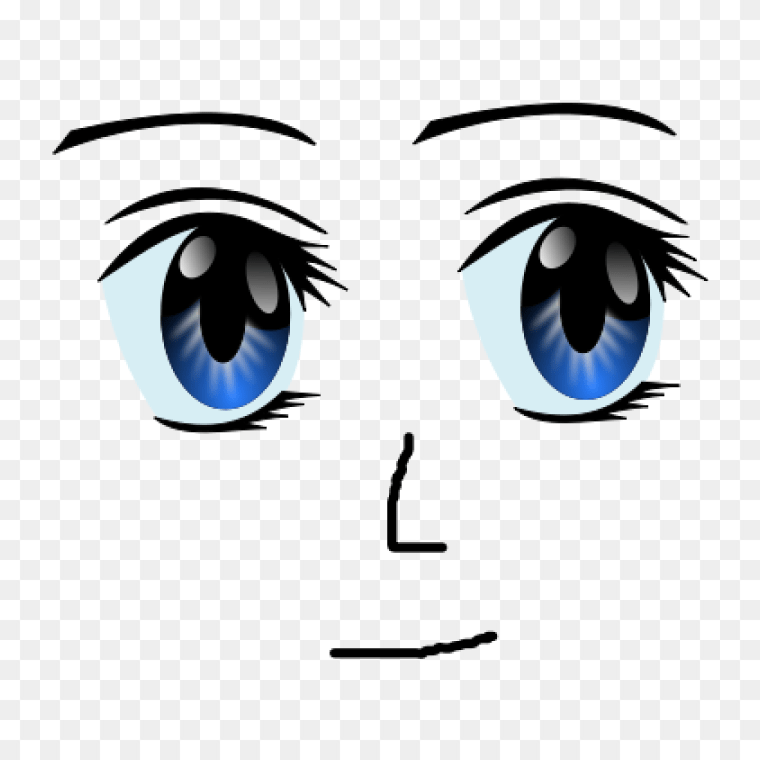 Blue Eye Anime Boy Face Transparent Image- Free Download,,Anime Girl - Anime Face Clipart Png, Transparent Png