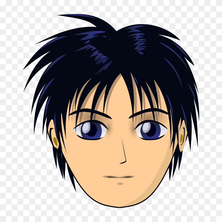Anime Boy PNG Face-Free Download