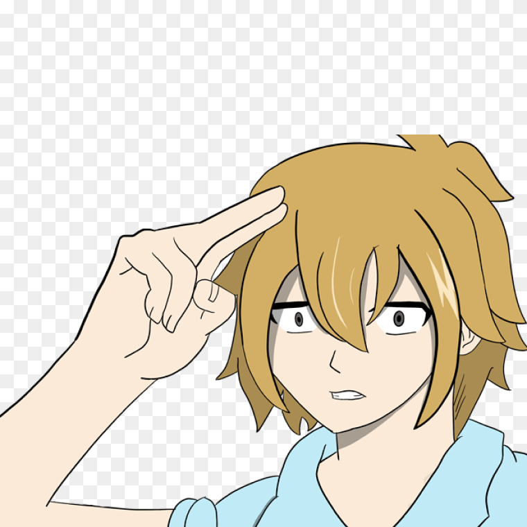 Funny Anime Boy PNG Image - Free Download