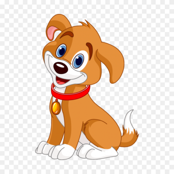 A cartoon of a puppy dog transparent image free download