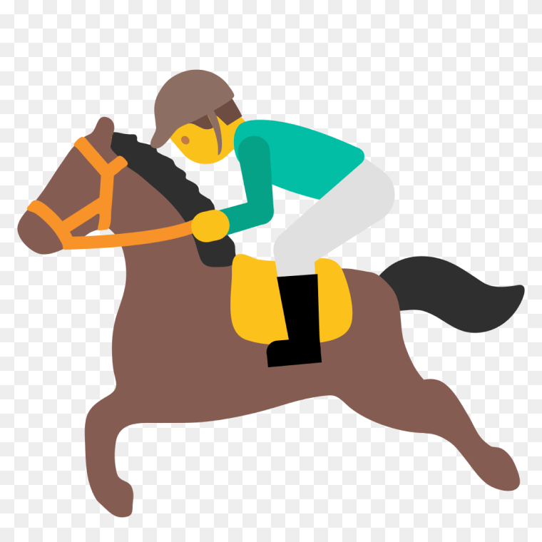Emoji Gallop Of Sporting Fun with Horse Racing Jockeys, Personal Use, horse, mammal, animals png