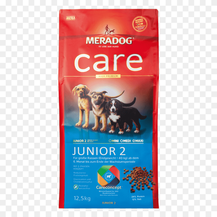 Mera dog Care junior - Dog Food Packet Free Transparent Image, Food Network Logo Png Dog Paw Print Png Hot Dog Png Funny Dog Png Cute Dog Png Healthy Food Png