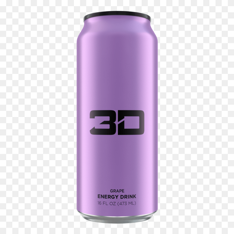 Power Up with 3D Energy Drink Experience the Purple Rush, HD Png Download