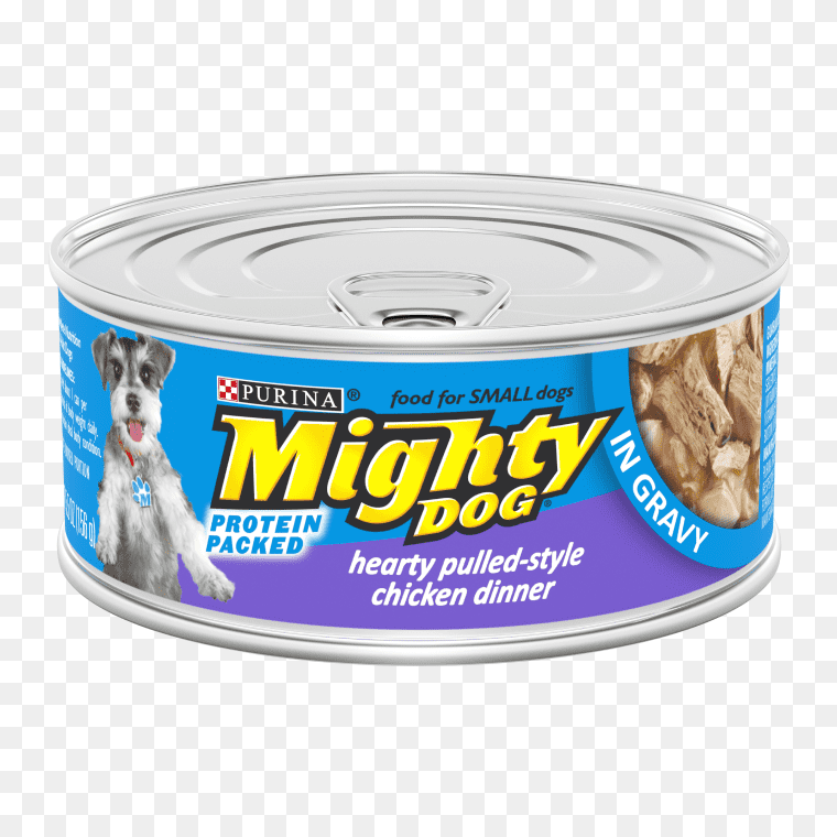 Purina Mighty Dog Hearty Pulled Chicken Dinner A Canine Delight