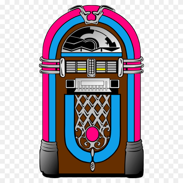 Quirky and Fun Pink Jukebox Clipart for Your Project Needs