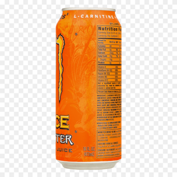 Refreshingly PNG of Monster Orange Flavor Energy Drink Can