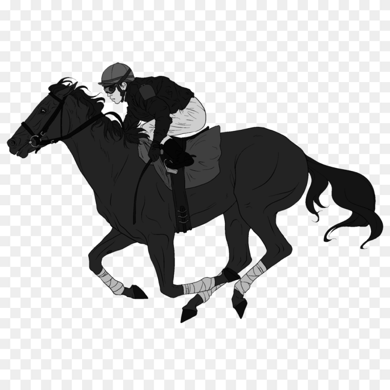 Riding the Spectrum A Dynamic Equine Ensemble in Equestrian Art, horse race, horse, mammal, animals png