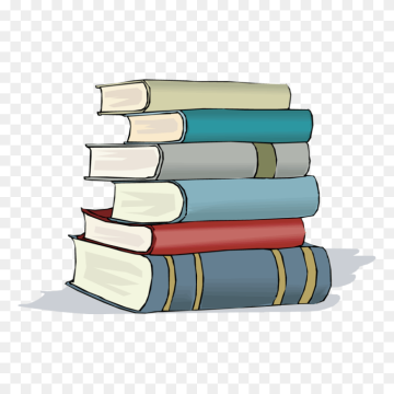 Stack Of Books Art Free PNG Image Download