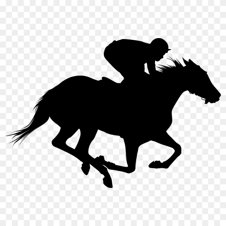 Thoroughbred Horse Racing Transparent Images Free Download, , horse racing, horse, racing, monochrome png