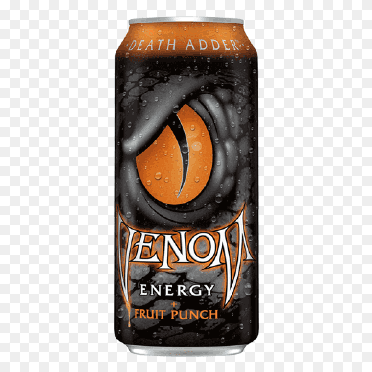 Venom Death Adder Energy Drink Can Transparent Image, Tropical Drink Png Drink Png Energy Ball Png Venom Logo Png Death Star Png Energy Png