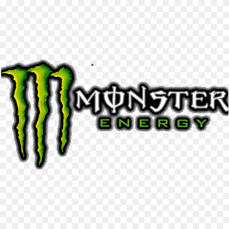 Vibrant Energy: Monster Energy Drink Clipart Logo in Green