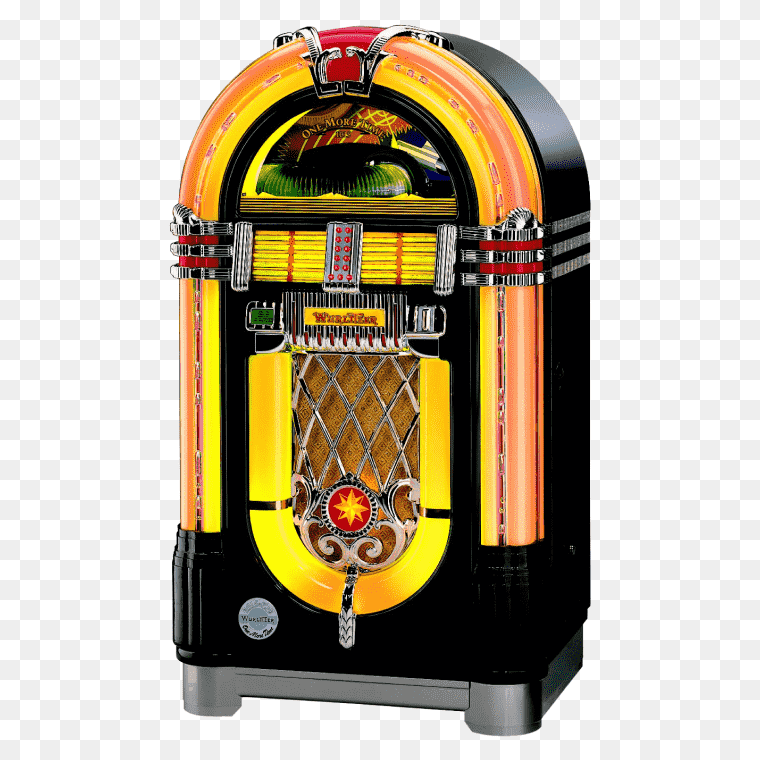 Vintage Melodies Wurlitzer Jukebox PNG Image Free Download,