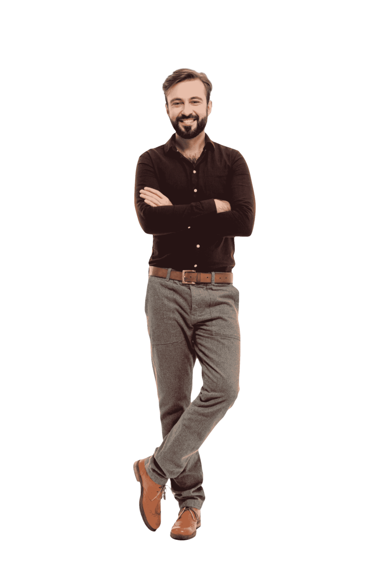 Relaxed Smiling Man Transparent Image Download,Full length portrait of a relaxed smiling man