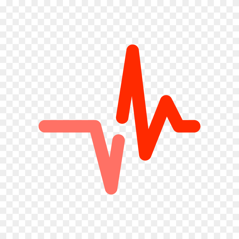 Electrocardiography heart pulse ECG symmetry PNG free for medical and fitness designs