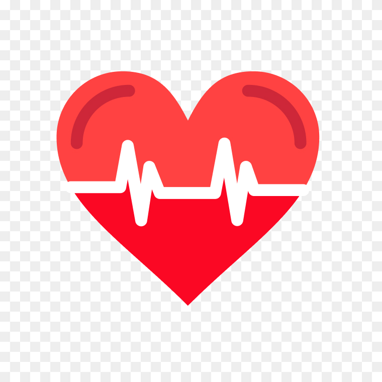 Electrocardiography heart rate pulse cardiogram PNG free for medical and fitness designs